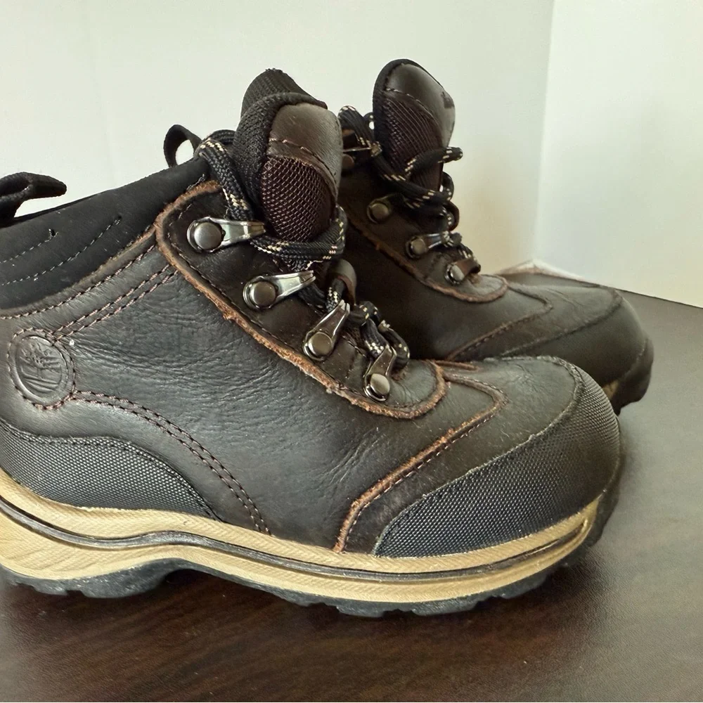 Timberland Kids Dark Brown Leather Boots